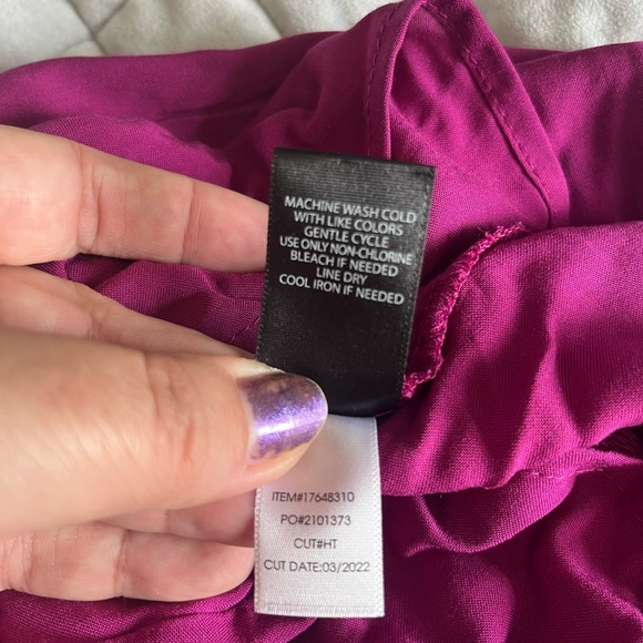 NWT Torrid Trapeze Embroidered Mini Dress, magenta Size 2 - Picture 7 of 7